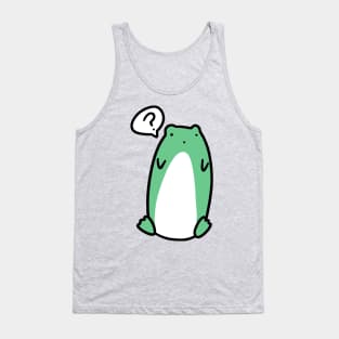 Confused Tall Green Frog Tank Top